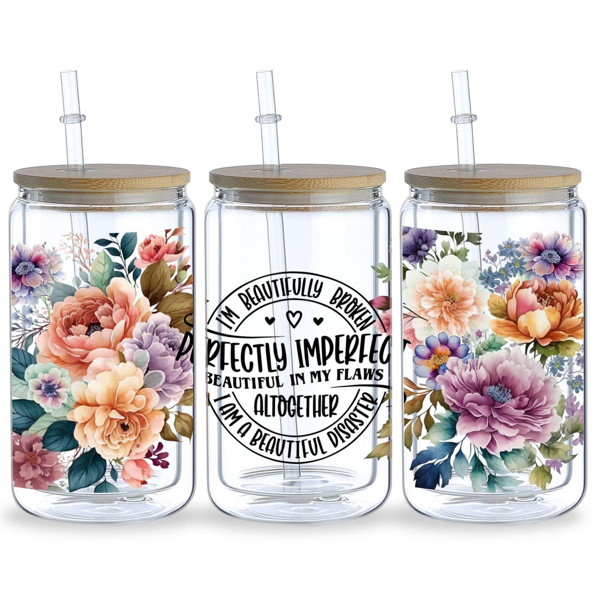 5 sheet of plants, UV grade waterproof self-adhesive paper, suitable for mug water bottle sticker, DTF grade sticker, suitable for 16 oz glass jar packaging, 3d crystal label waterproof and scratch-proof, DIY packaging mug water bottle sticker