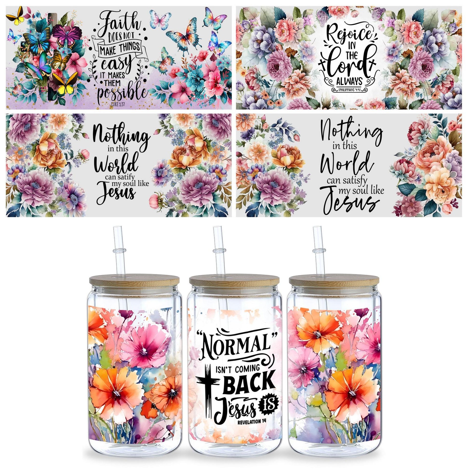 5 sheet of plants, UV grade waterproof self-adhesive paper, suitable for mug water bottle sticker, DTF grade sticker, suitable for 16 oz glass jar packaging, 3d crystal label waterproof and scratch-proof, DIY packaging mug water bottle sticker