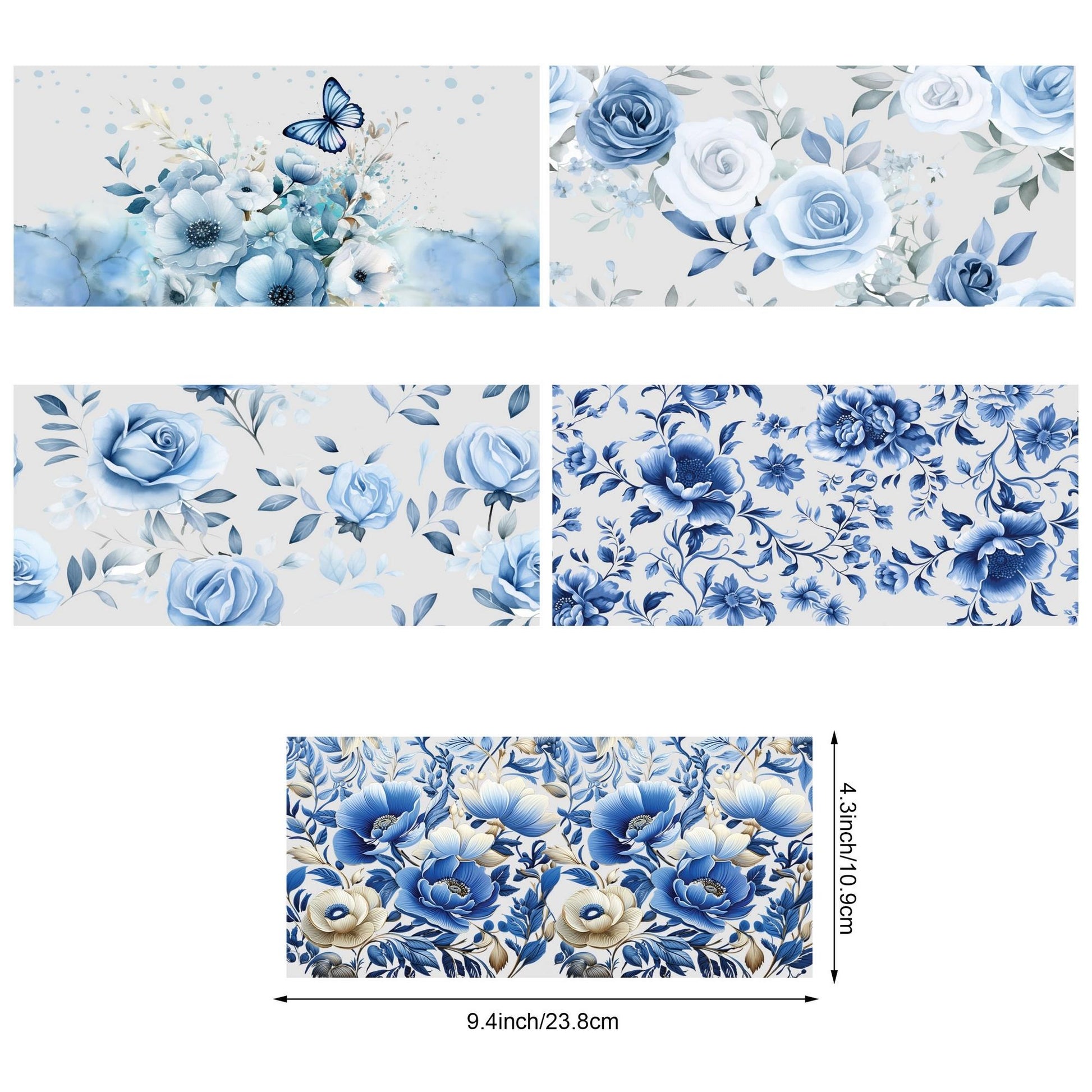 5 sheet of plant UV transfer waterproof self-adhesive stickers for mugs water bottlesng, 3d crystal labels waterproof and scratch-proof, DIY packaging transfer stickers glass cup stickers bottle stickers, no Dry adhesive stickers- high quality