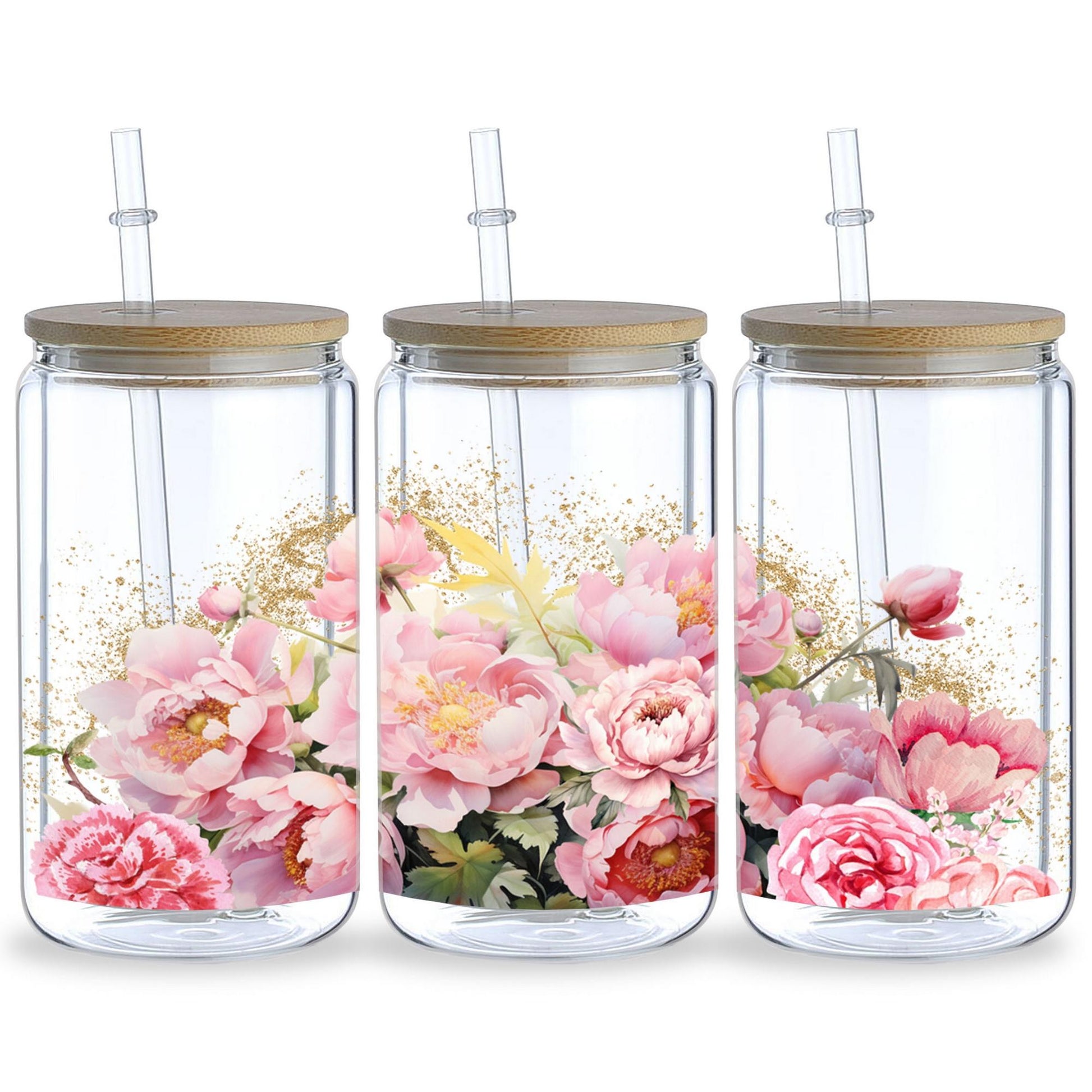 5 Sheets Butterfly and Flowers UV DTF Cup Stickers, Glass Movement DTF Transfer Stickers, Waterproof Wipe Transfer Paper for 16 oz Glass, Mugs, Crafts, Furniture