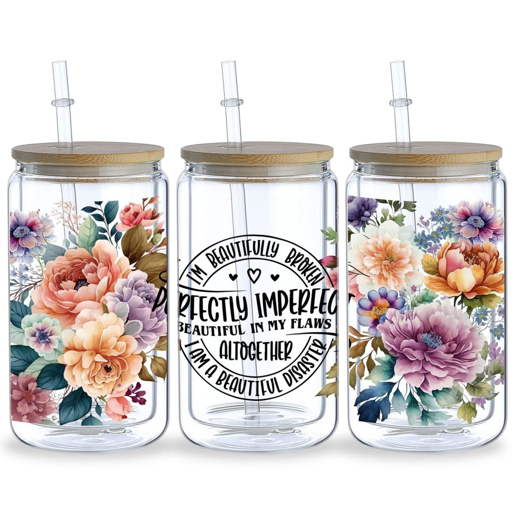 5 sheet of plants, UV grade waterproof self-adhesive paper, suitable for mug water bottle sticker, DTF grade sticker, suitable for 16 oz glass jar packaging, 3d crystal label waterproof and scratch-proof, DIY packaging mug water bottle sticker