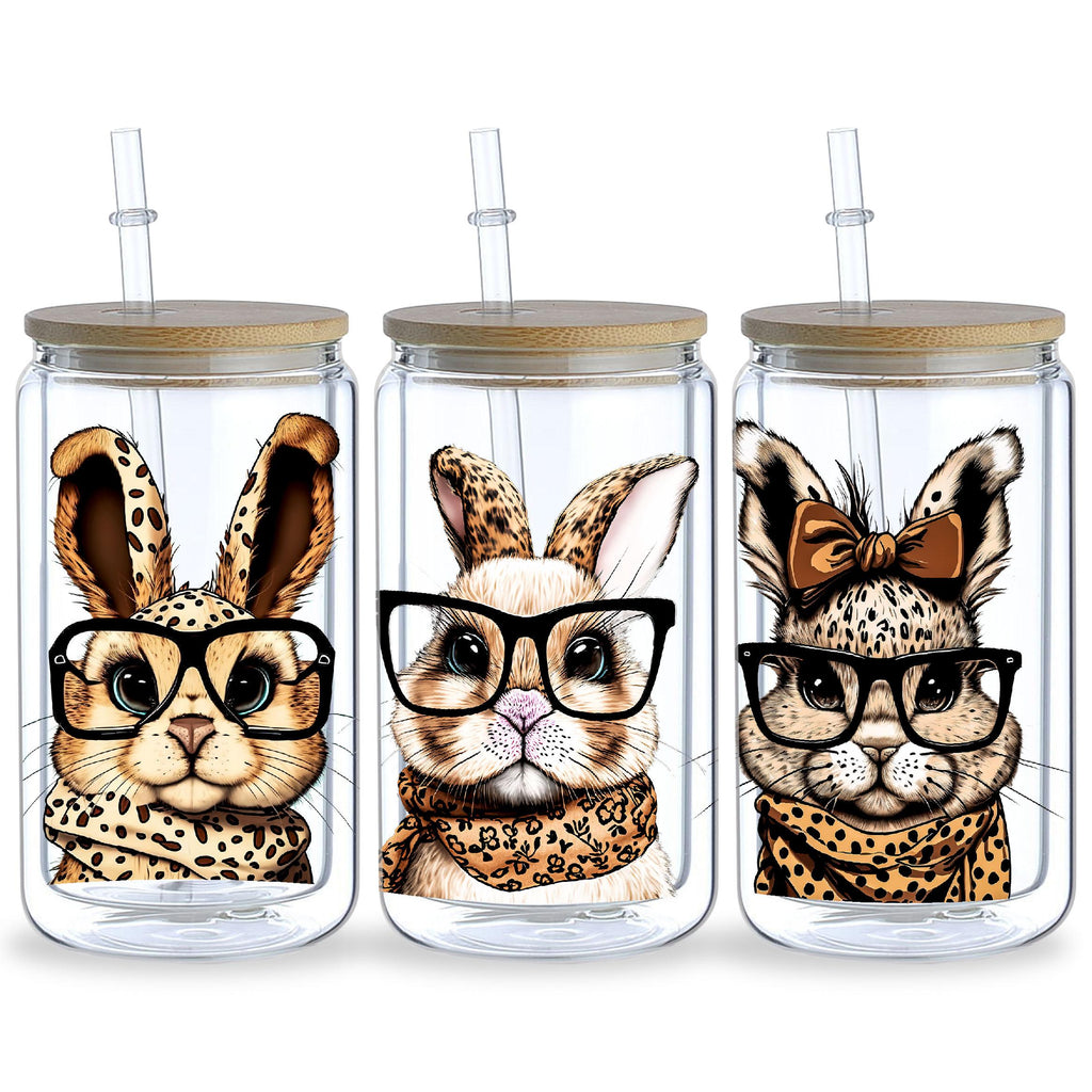 5 Sheets Animal UV DTF Cup Stickers, Glass Sports DTF Transfer Stickers, Waterproof Funny Chick Rub Transfer Paper for 16 oz Glass, Mugs, Crafts, Furniture