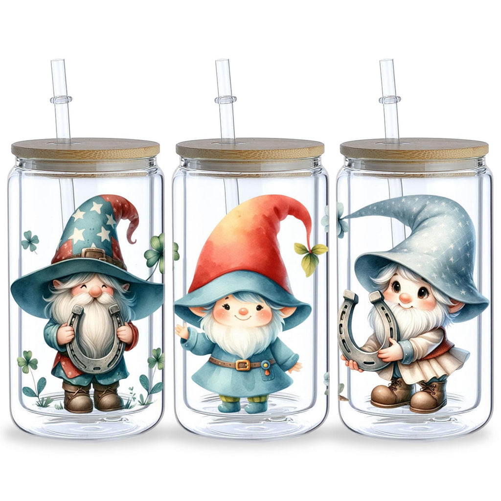 5sheets Cute Dwarf Pattern UV DTF Cup Stickers, Waterproof Sticker Pack For Decorating Mugs, Cups, Bottles, School Supplies, Etc, Arts Crafts, DIY Art Supplies