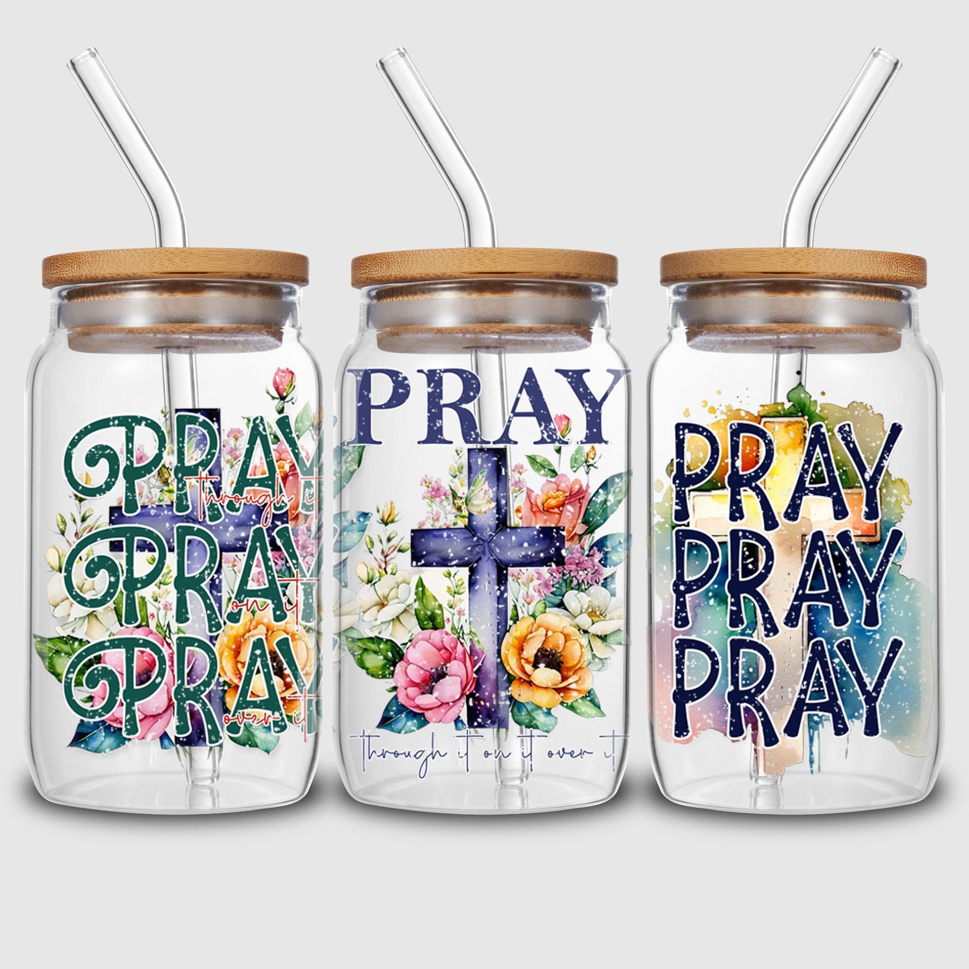 5 sheets Inspiring UV DTF Cup Stickers, Glass Sport DTF Transfer Stickers, Waterproof Plant Wipe Transfer Paper for 16oz Glass, Mug, Crafts, Furniture