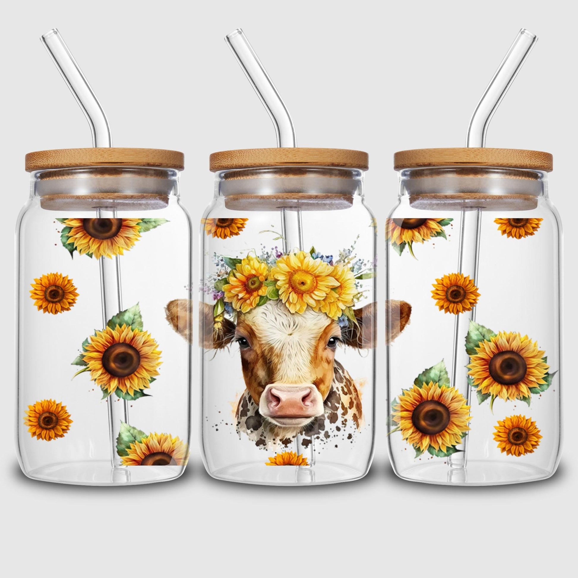 5 Sheets Botanical UV DTF Cup Stickers, Glass Movement DTF Transfer Stickers, Waterproof Wipe Transfer Paper for 16 oz Glass, Mugs, Crafts, Furniture