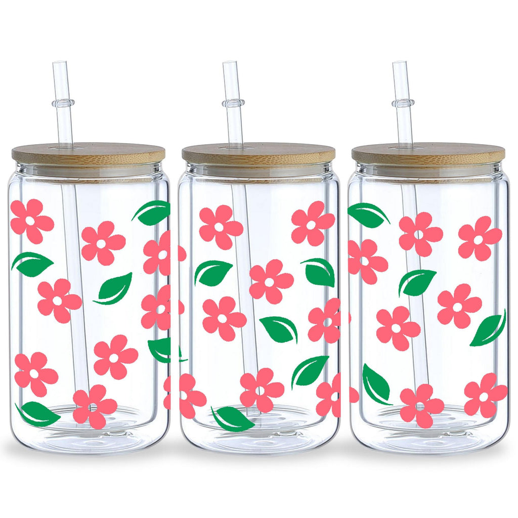 UV DTF Cup Pack, 5 sheep Leopard Print Transfer Stickers for Glass Tumblers, UV DTF Transfer Waterproof Stickers for 16OZ Libbey Glass Tumblers