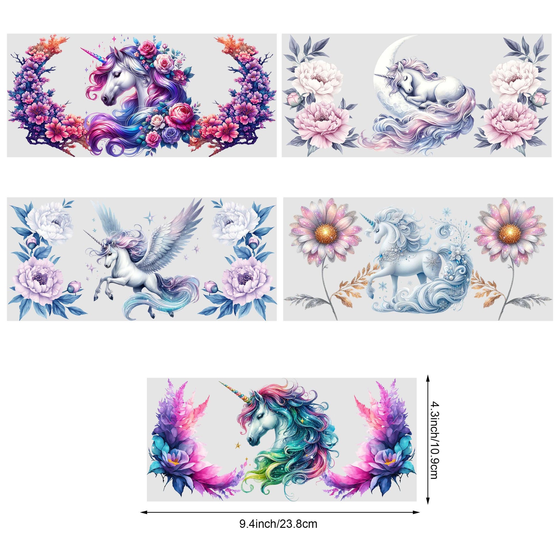 5 Sheets Sunflower Dog UV DTF Cup Stickers, Glass Cup DTF Transfer Stickers, Waterproof Funny Dog Wipeable Transfer Paper for 16 Ounces Glass Cups, Mugs, Crafts, Furniture