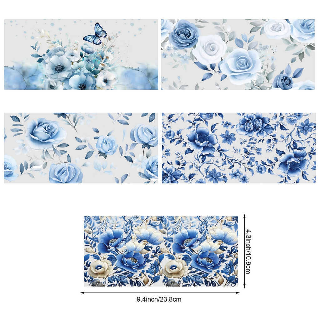 5 sheet of plant UV transfer waterproof self-adhesive stickers for mugs water bottlesng, 3d crystal labels waterproof and scratch-proof, DIY packaging transfer stickers glass cup stickers bottle stickers, no Dry adhesive stickers- high quality