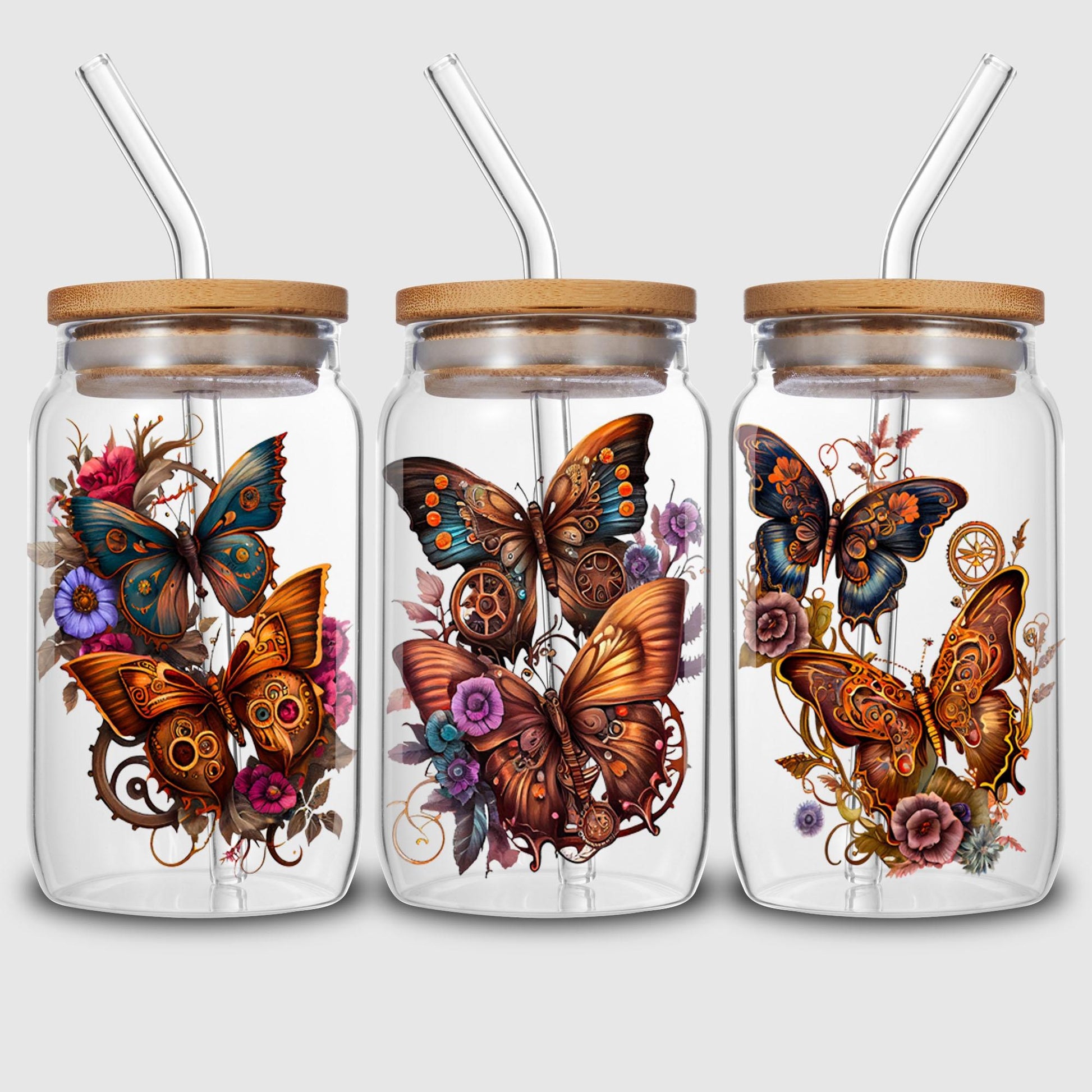 5 Sheets Punk UV DTF Cup Stickers, Glass Sports DTF Transfer Stickers, Waterproof Wipe-Free Transfer Paper for 16oz Glass, Mug, Crafts, Furniture