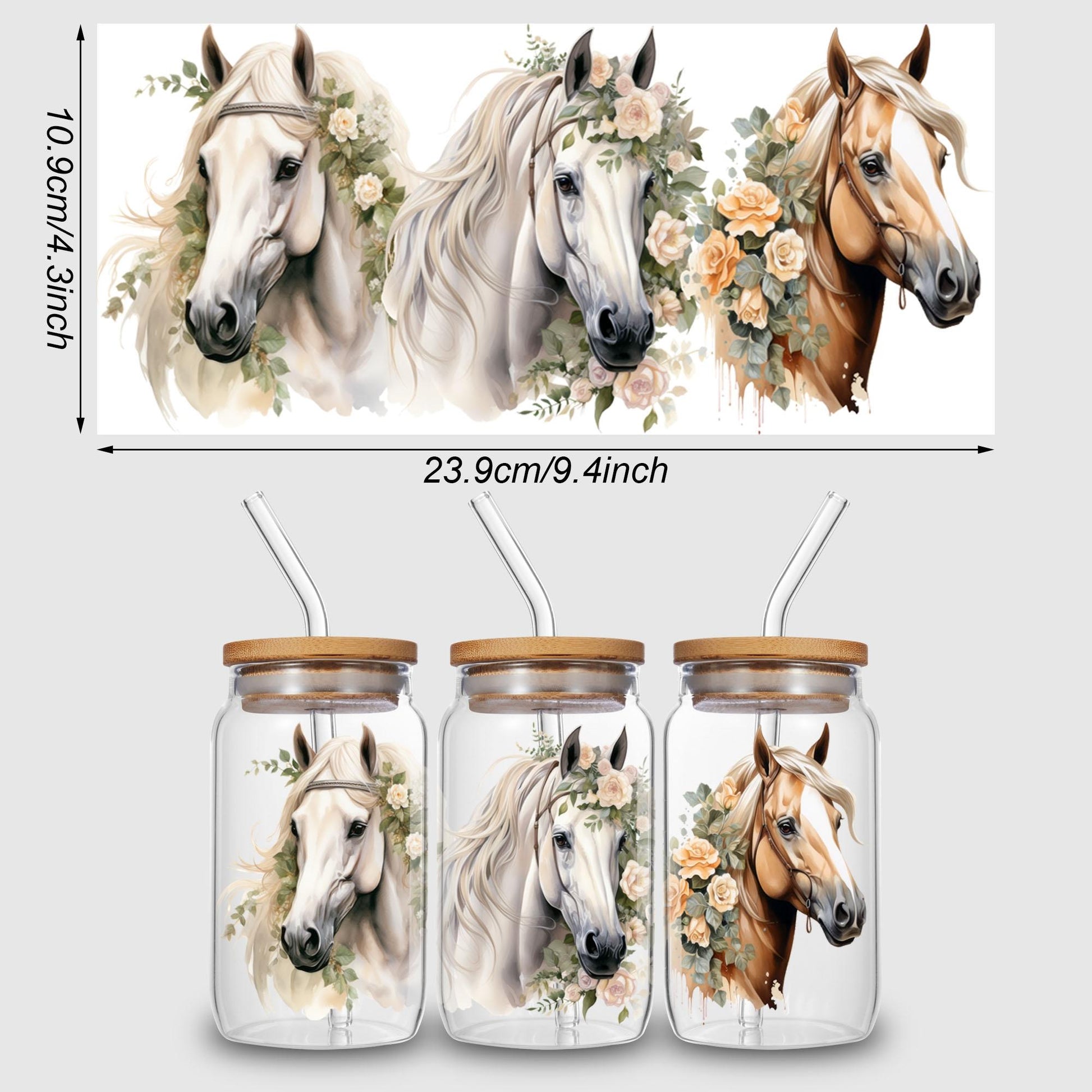 5 Sheets Fox UV DTF Mug Stickers, Glass Sports DTF Transfer Stickers, Waterproof Cute Fox Wipe-On Transfers for 16 oz Glass, Mugs, Crafts, Furniture
