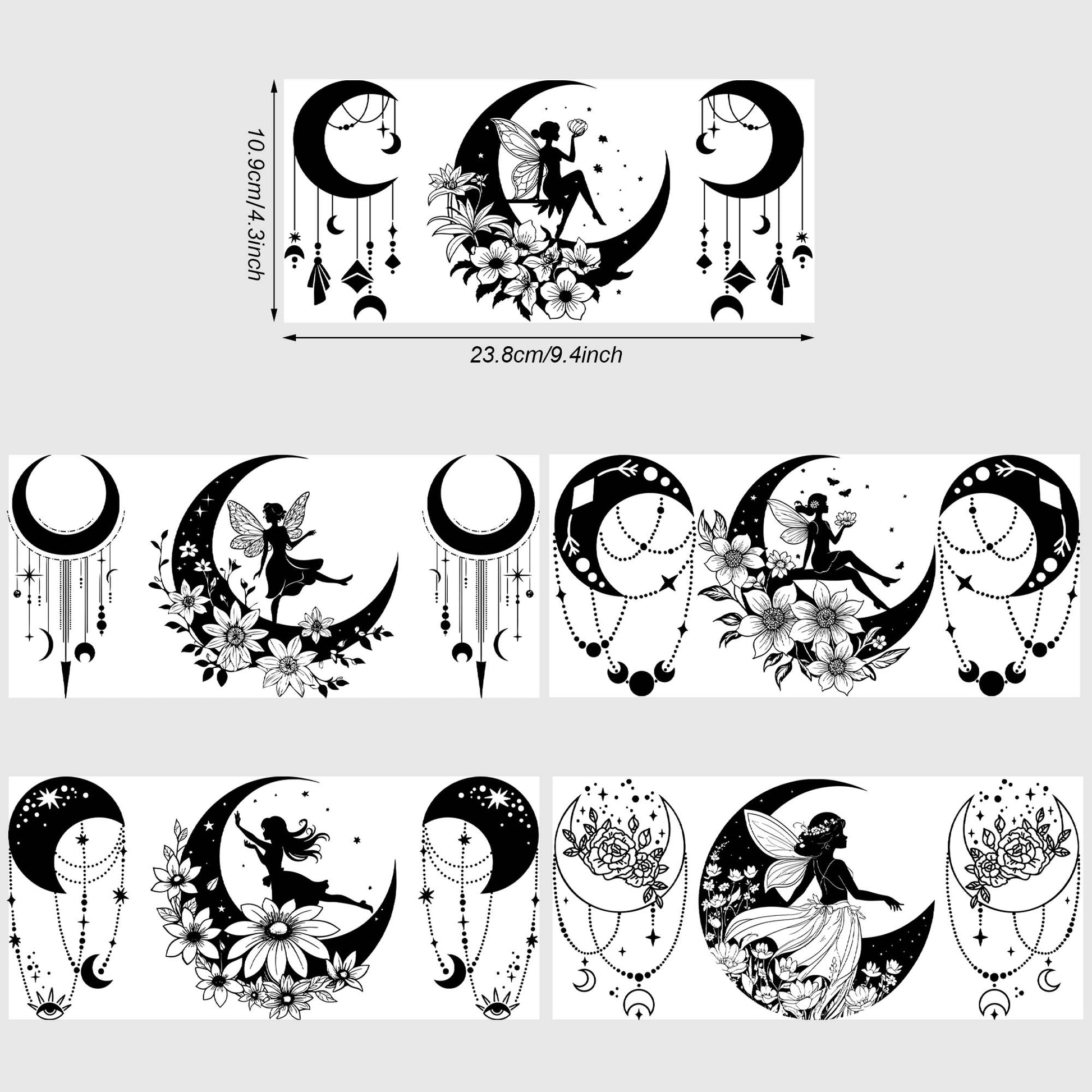 5 Sheets Butterfly UV DTF Cup Stickers, DTF Friction Transfer Stickers, Waterproof Transfer Stickers For 16oz Glass Cups, DIY, Furniture, Crafts
