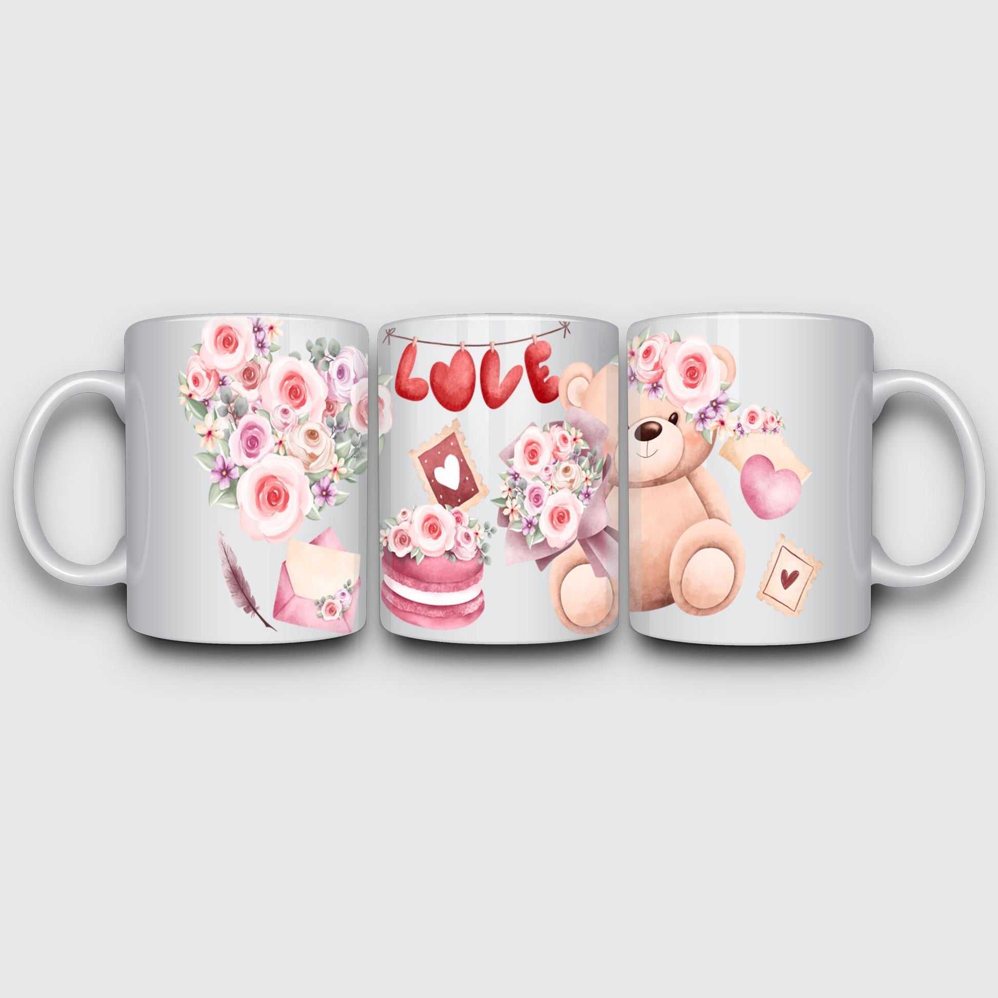 5 Sheets Valentine's Day UV DTF Cup Stickers, Glass Sports DTF Transfer Stickers, Waterproof Vegetable Wipe Transfer Paper for 16 oz Glass, Mug, Crafts, Furniture