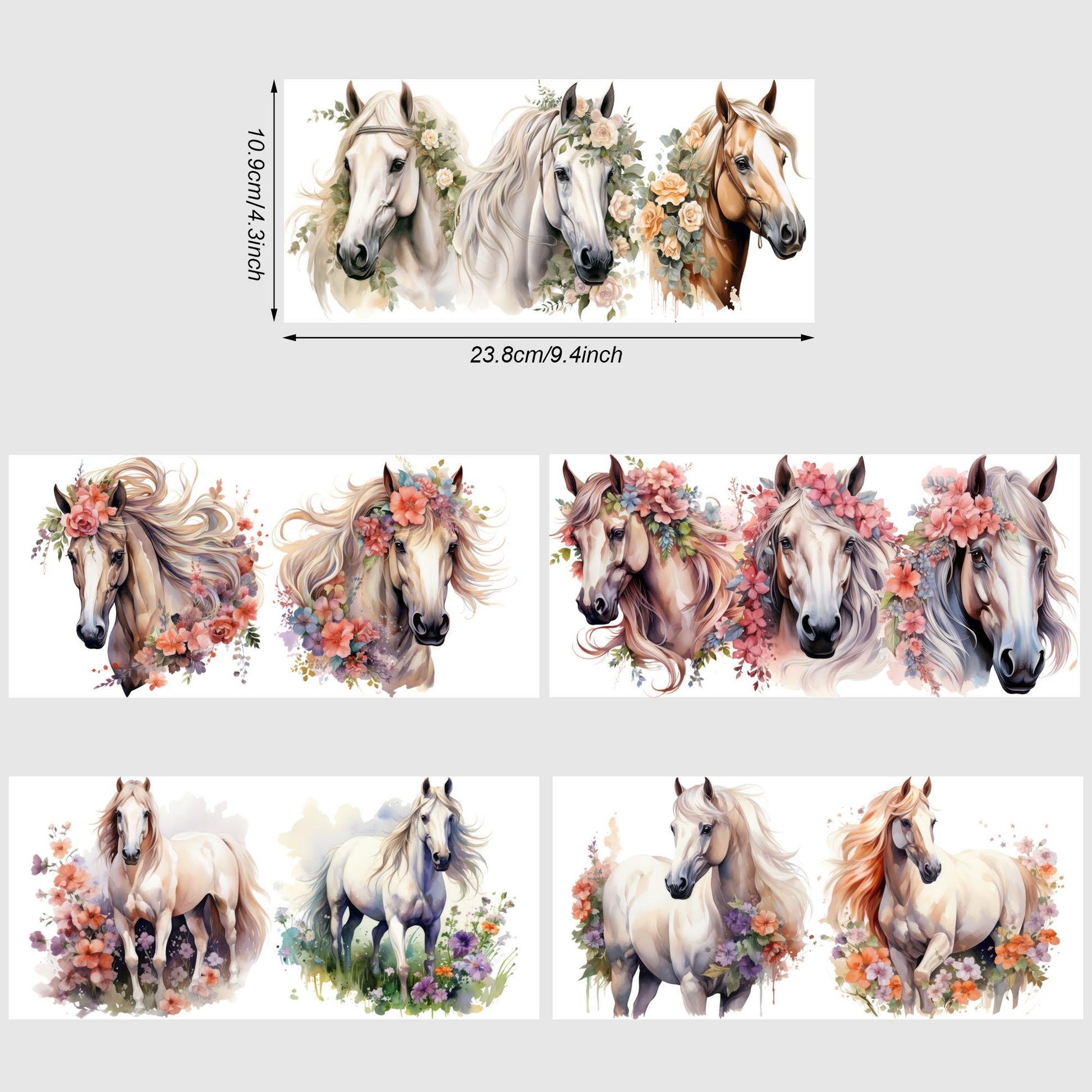 5 Sheets Fox UV DTF Mug Stickers, Glass Sports DTF Transfer Stickers, Waterproof Cute Fox Wipe-On Transfers for 16 oz Glass, Mugs, Crafts, Furniture